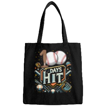 Discover School Bags, 100 Days Hit Baseball Bat And