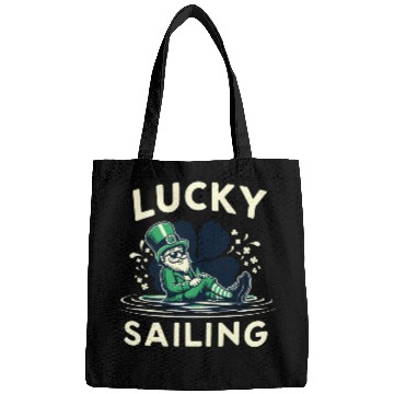Discover Lucky Sailing Funny St Patrick's Clover Cruises Bags