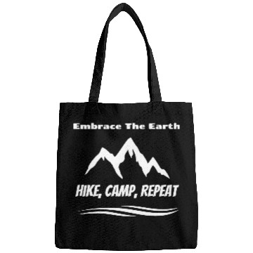 Discover embrace the earth hike camp repeat Bags