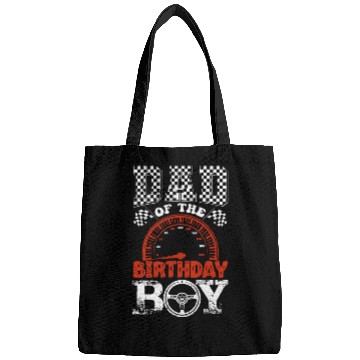 Discover Car Racing Dad of Birthday Boy Formula race Car Bags