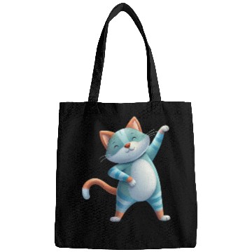 Discover Funny Cat Dabbing A Hilarious Dance Design Bags