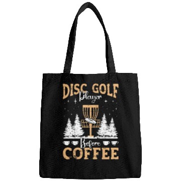 Discover Disc Golf Player Before Flying Disc Coffee Lover Bags