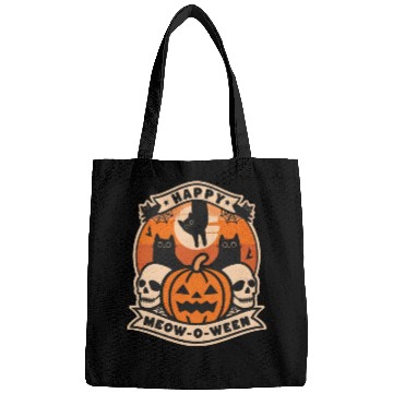 Discover [THAM store] - Happy Meow O Ween Cat and Skull Bags