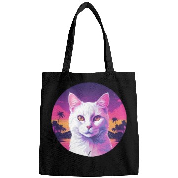 Discover Synthwave White Cat 2 Bags