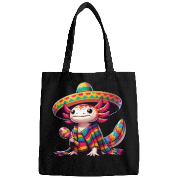 Discover Cinco de Mayo Axolotl: Celebratory Design Bags