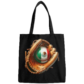 Discover Mexico flag baseball design Bags