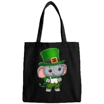 Discover St. Patrick's Day Elephant Green Bags