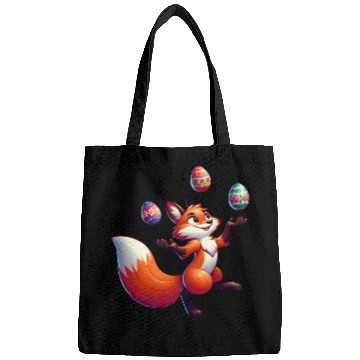 Discover Easter Fox Juggler with Eggs Bags