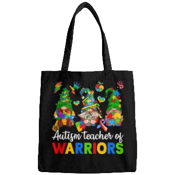 Discover Autism Teacher Of Warriors Gnomes Bags