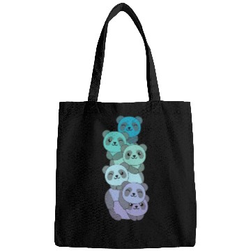 Discover Neptunic Flag Pride Lgbtq Cute Panda Pile Bags