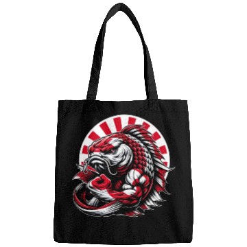 Discover Koi fish Japan national flag carp Bags