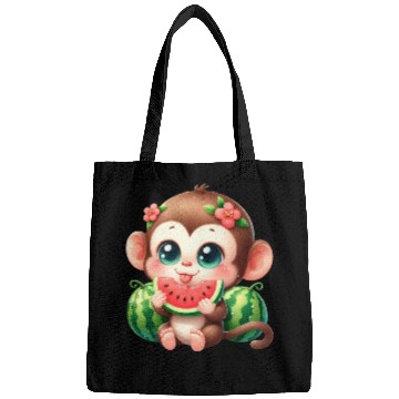 Discover Monkey Eating Watermelon Bags