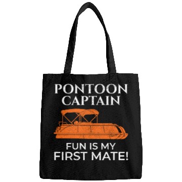 Discover Pontoon Boat Captain Boating Cruise Adventure fun Bags