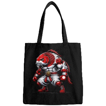 Discover Koi fish national flag of Japan Bags