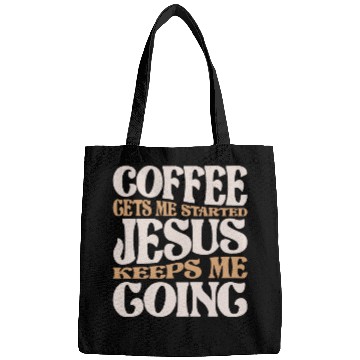 Discover Coffee and Jesus - My Daily Fuel Christian Quote Bags