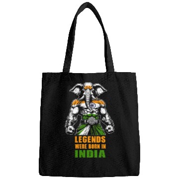Discover India elephant legends design Bags