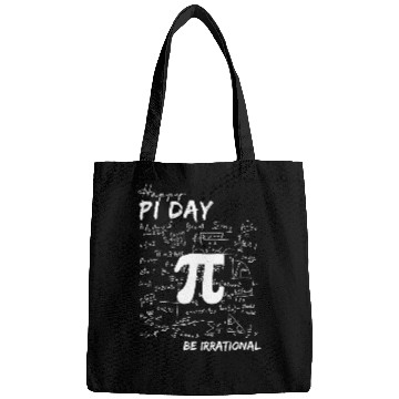 Discover Funny Pi Day Be Irrational Spiral Pi Math 3.14 Bags