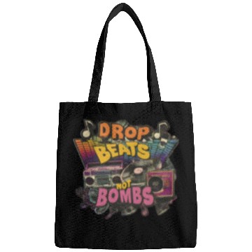 Discover Drop beats not bombs Beats Over Bombs Peace love Bags