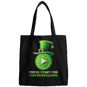 Discover St. Patricks Day Gaming Press Start for Shenanigan Bags