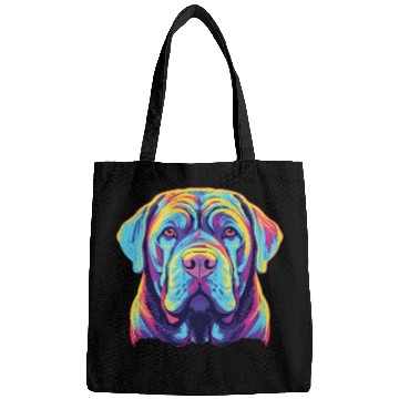 Discover Watercolor Colorful Neapolitan Mastiff Bags