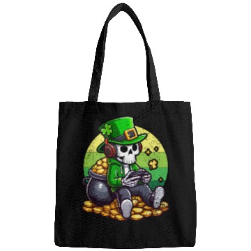 Discover SKELETON IRISH GAMER ST PATRICKS DAY Bags
