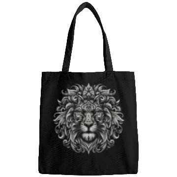 Discover Lion tattoo white color Bags