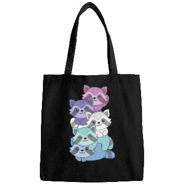 Discover Spectrasexual Flag Pride Lgbtq Cute Raccoon Bags