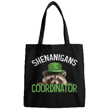 Discover Shenanigans Coordinator Cute Raccoon Funny Bags