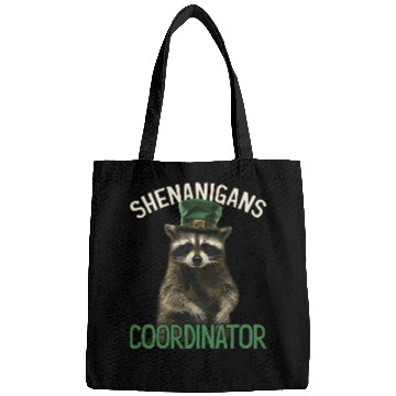 Discover Shenanigans Coordinator Cute Raccoon Funny Bags