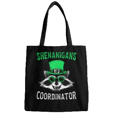 Discover Shenanigans Coordinator Cute Raccoon Funny Bags