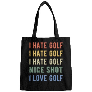 Discover Funny Golfer - I Hate Golf I Bags
