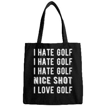 Discover Funny Golfer - I Hate Golf II Bags
