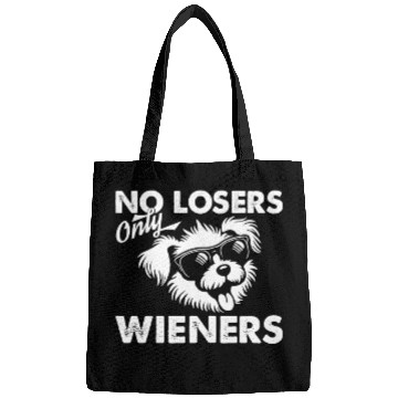 Discover No Losers Only Wieners Dog Bags