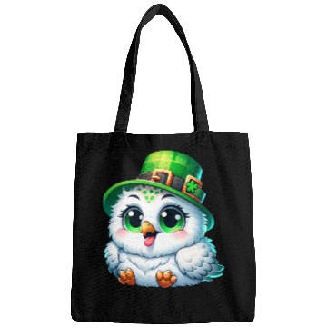 Discover St. Patrick's Cute Snowy Owl Bags