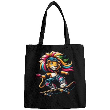 Discover Cheeky Skater Giraffe on Skateboard Bags