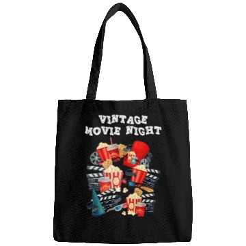 Discover Popcorn Vintage Movie Night Bags