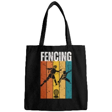 Discover Fencing Vintage Retro 70s Design Fencer Bags