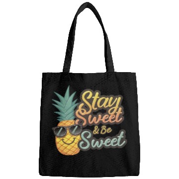 Discover "Cheerful Pineapple: Stay Sweet & Be Sweet" Bags