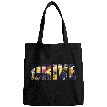 Discover DRIVE - text cut-out design Bags