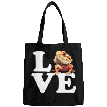 Discover I love bearded dragon, reptile bearded Bags