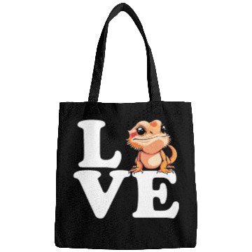 Discover I love bearded dragon, reptile bearded Bags