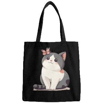 Discover Cute Kawaii Cat and Butterfly Bags