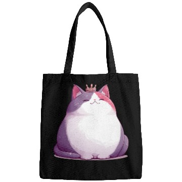 Discover Chunky Kawaii Cat Queen Bags