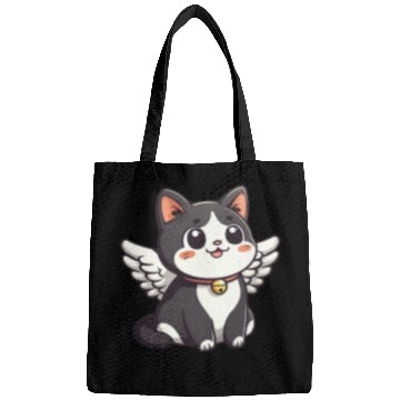 Discover Kawaii Cat Angel Bags