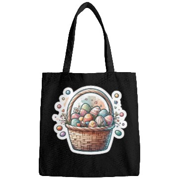 Discover Cute Easter Egg Basket Soft Pastel Color Bags