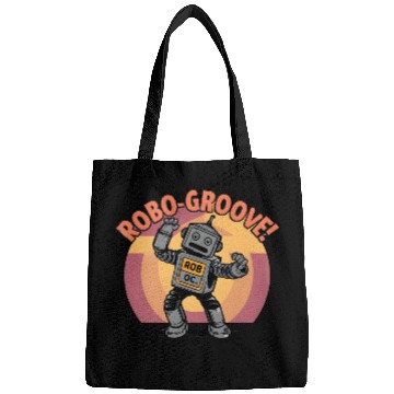 Discover Artwork - Robo-groove! Robot Dancing Digital Art Bags