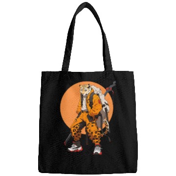 Discover Ninja Samurai Katana Sword Cheetah Manga Bags