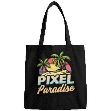 Discover Pixel Paradise Sunset Bags