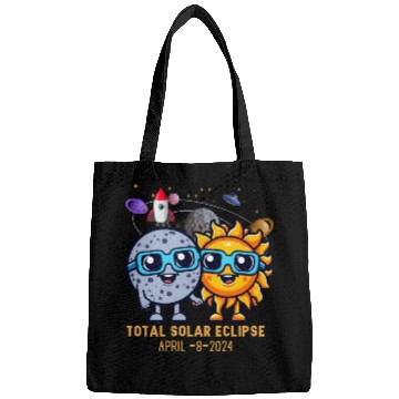 Discover Total solar eclipse 4-8-2024: Sun and Moon love Bags
