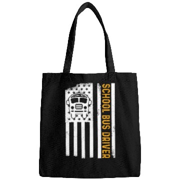 Discover School Bus Driver American Flag School Bus Driver Bags